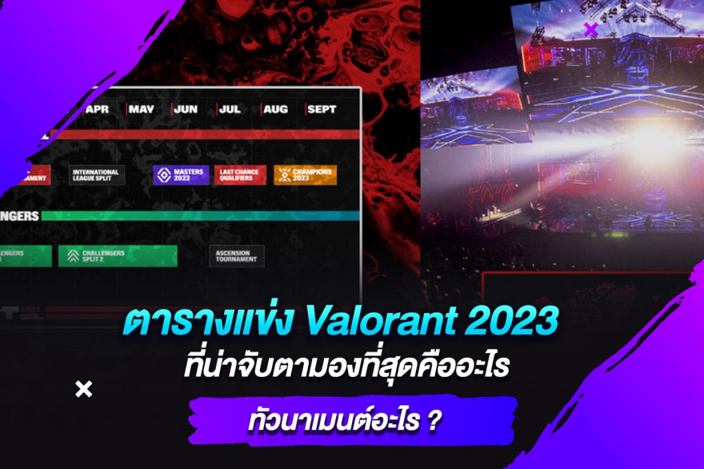 ตารางแข่ง Valorant 2023 ที่น่าจับตามองที่สุดคืออะไร ทัวนาเมนต์อะไร ​