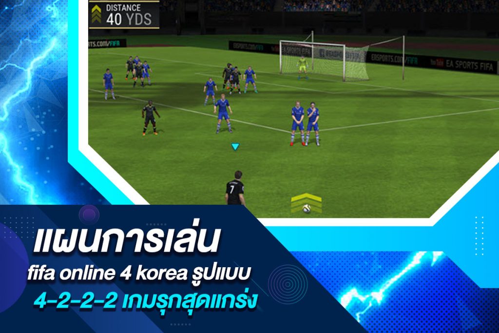 แผนการเล่น fifa online 4 korea รูปแบบ 4-2-2-2 เกมรุกสุดแกร่ง
